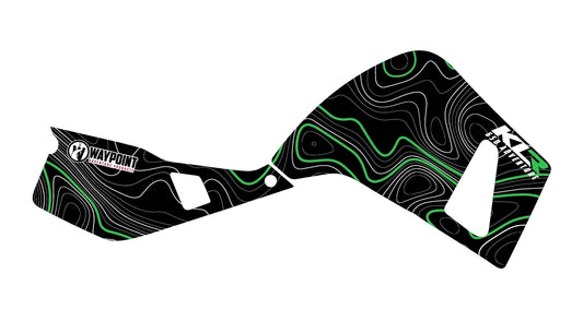 Waypoint ADV Topographical Graphic Kit Gen 1 KLR 650 '87-'07