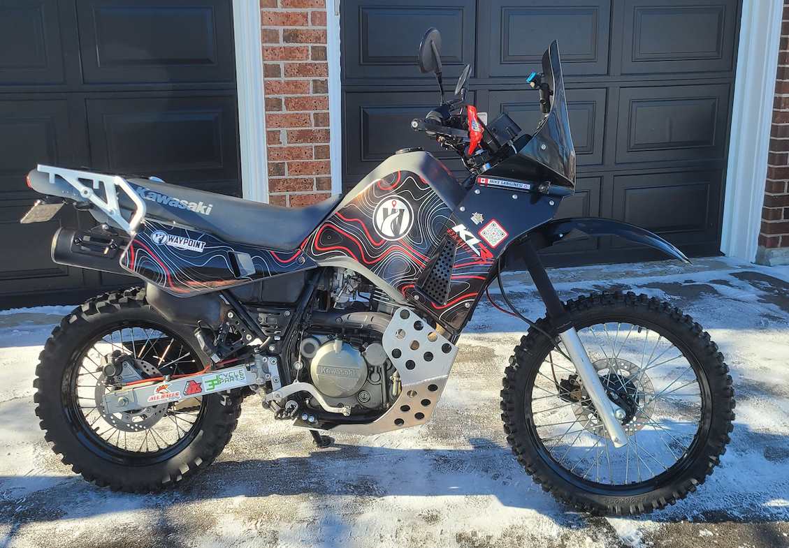 **PRE-ORDER** Waypoint ADV Topographical Graphic Kit Gen 1 KLR 650 '87-'07